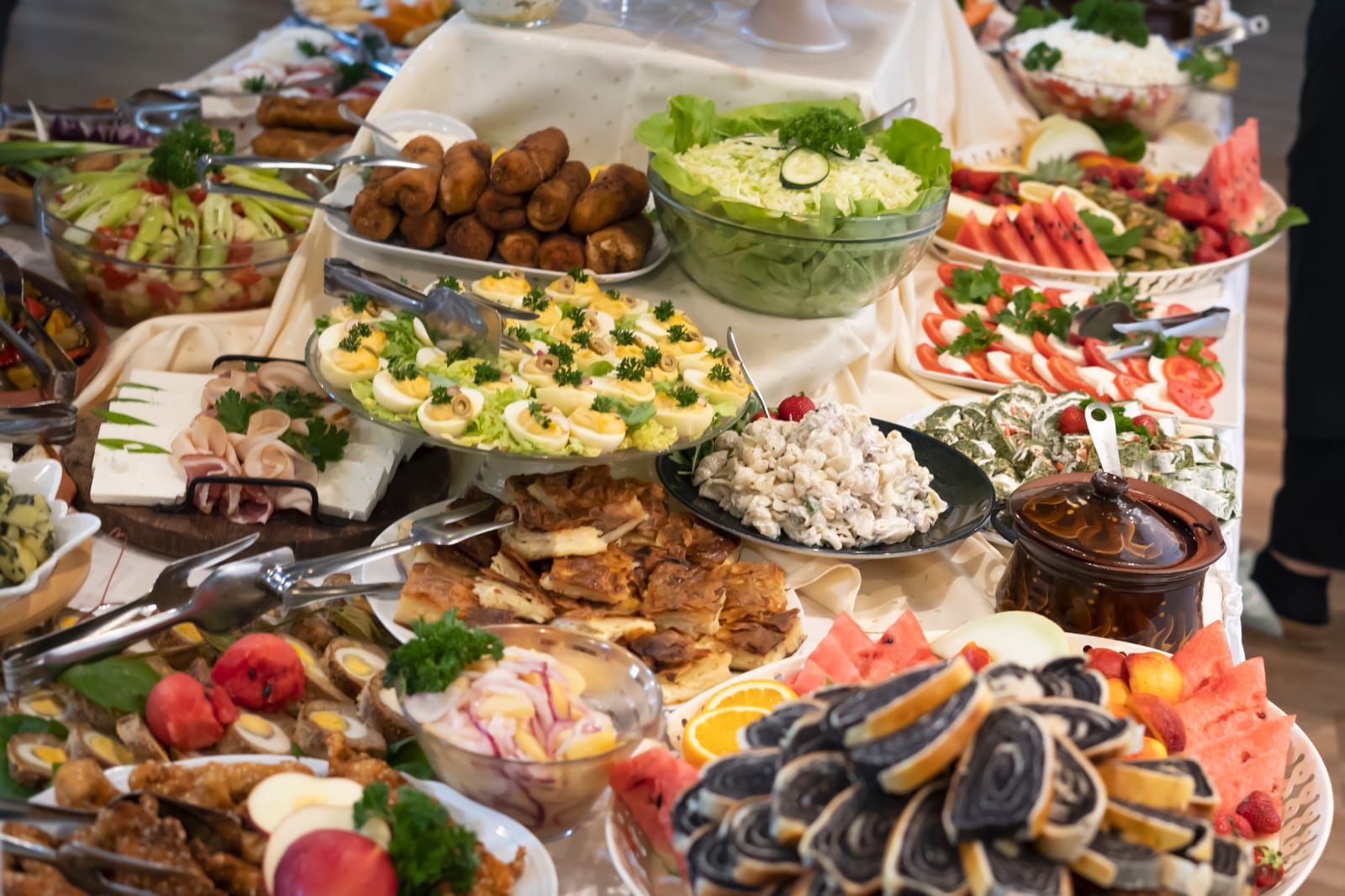 Cozy rustic dining room with wooden furniture and warm lighting